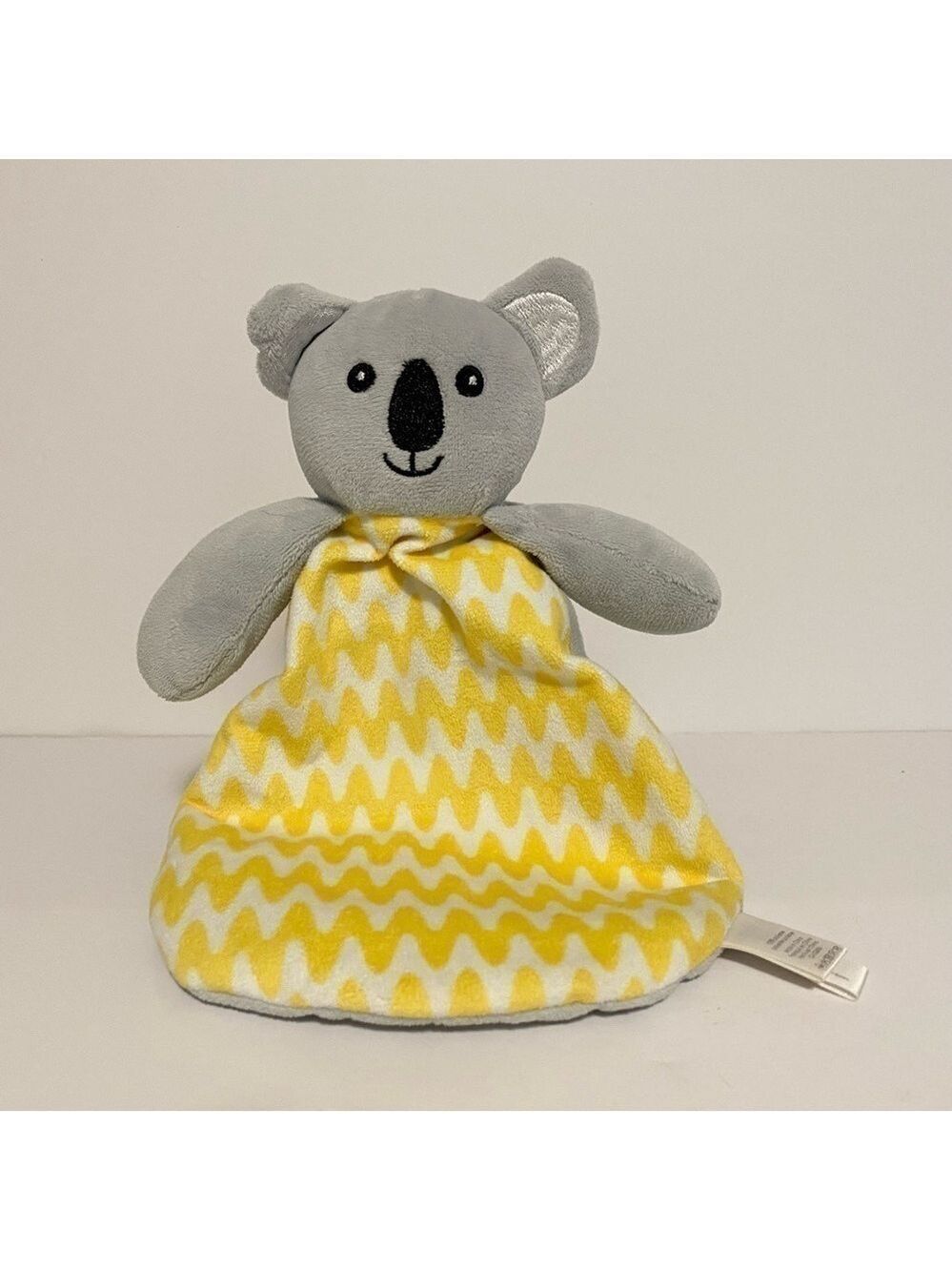 Baby Mode Activities Yellow Koala Lovey Security Blanket Chevron Plush Soft Toy